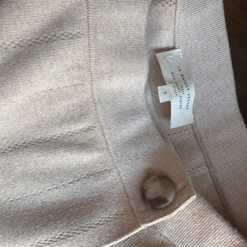 Sezane Cream Midi Skirt in size Small - Picture 8 of 11